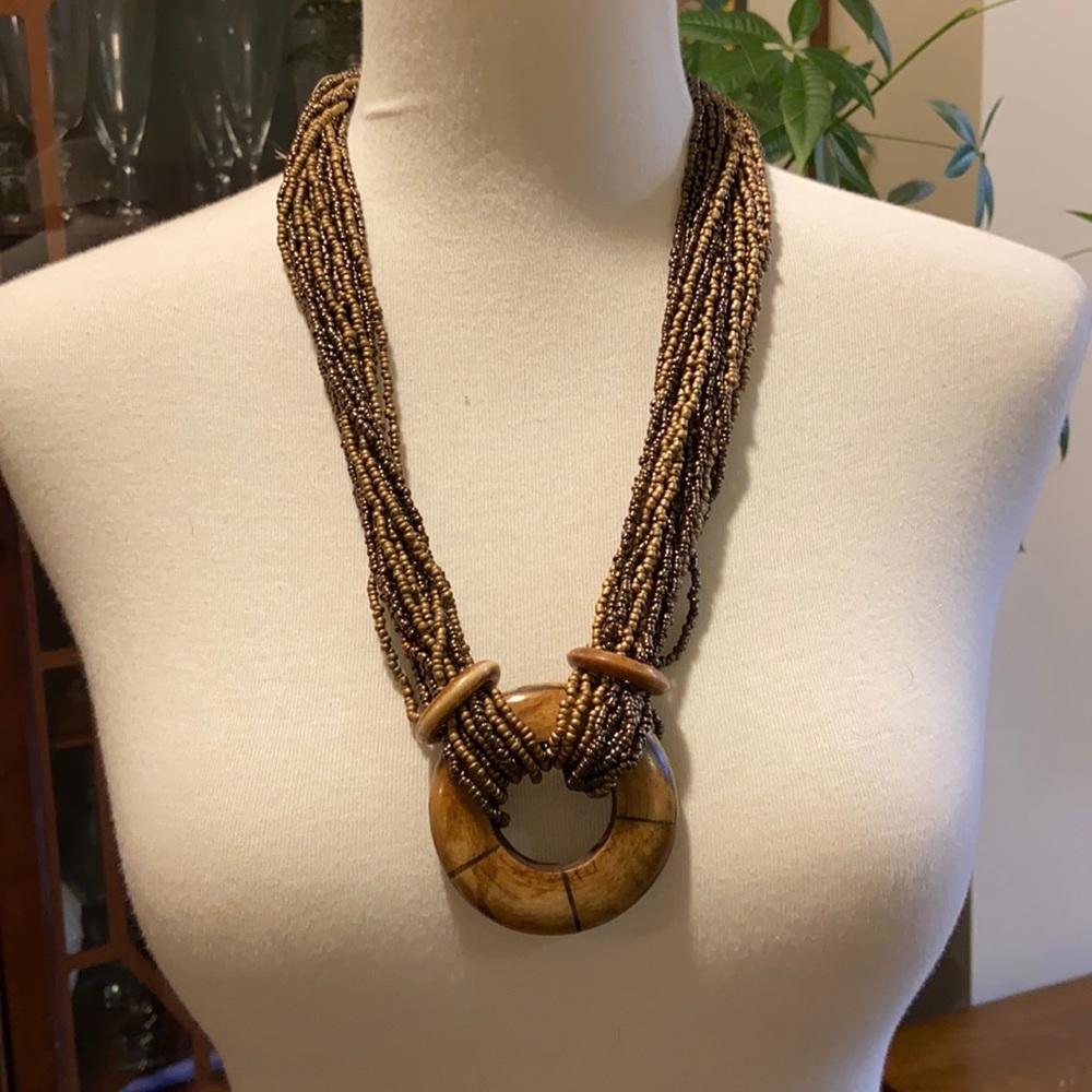 Exquisite custom designed beaded necklace from Italy - never worn